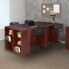 Kobe Regency Legacy Stand Up Quad with Bookcase End Top- Mahogany TSUTR8546MH
